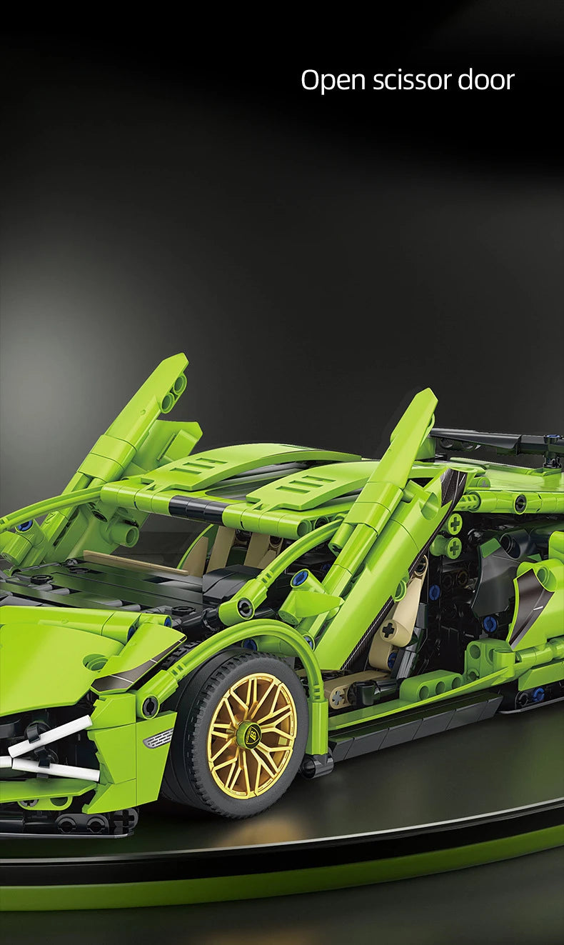 Technical racing car model RC building block sports car 1:14 DIY supercar bricks Educational toys Children and adults gifts