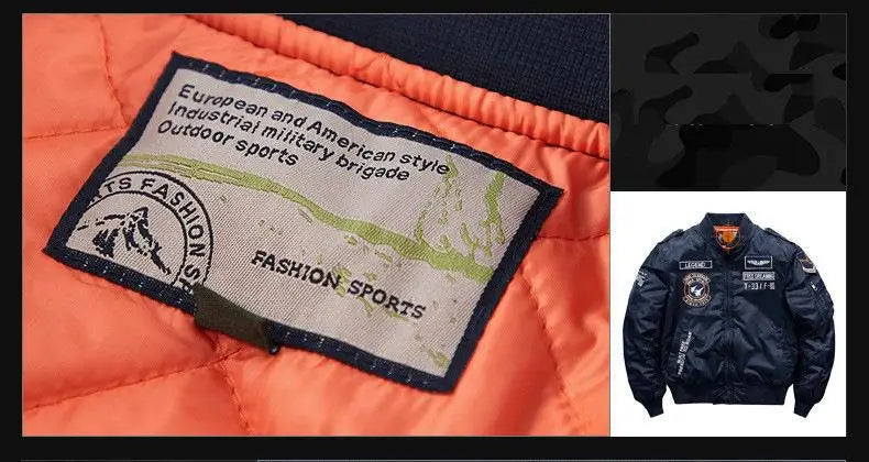 Men’s Ma-1 Aviator Bomber Jacket
