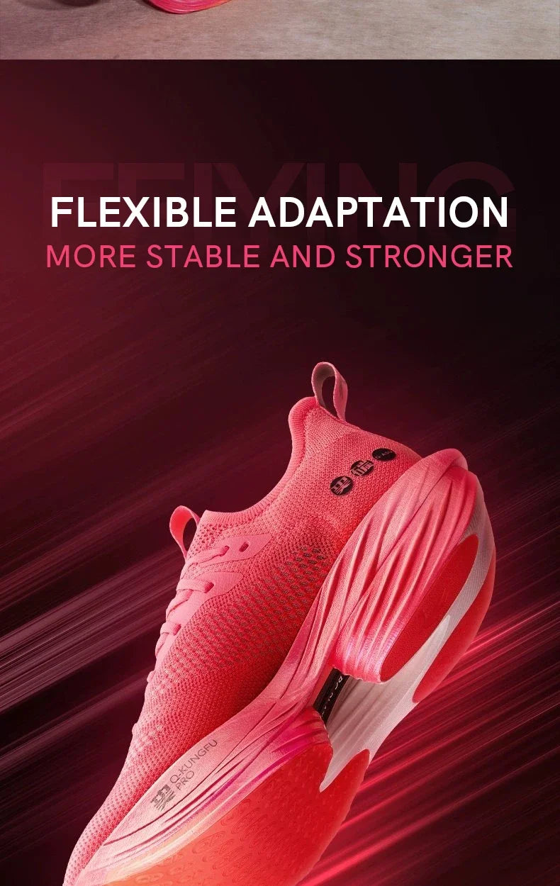 QIAODAN Feiying Plaid 1.5 Men 2025 Professional Marathons Running Shoes Anti-slip Shock-Absorbant Breathable Sneakers BM23240290