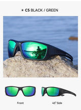 KDEAM New Polarized Fishing Sunglasses TR90 Frame Comfortable Anti slip Design Outdoor Fashion Sports Glasses Men Women Goggles