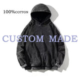 Vintage Wash Oversized Cotton Hoodie