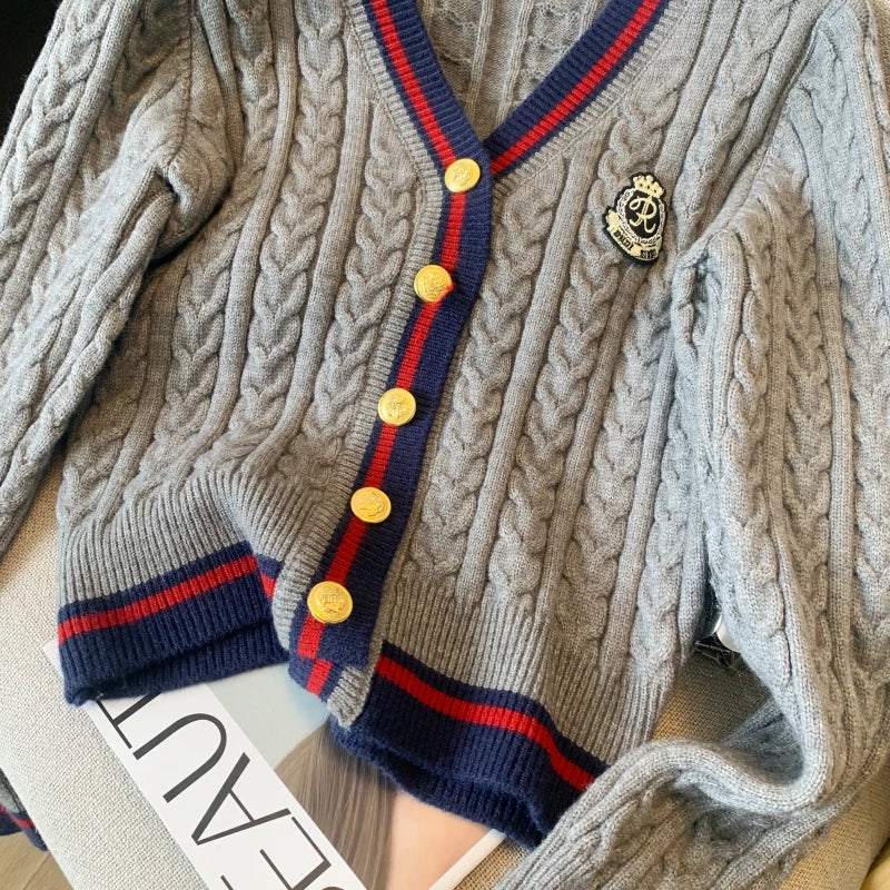 Women's V-Neck Knit Sweater