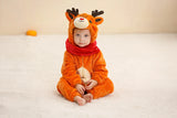 Plush Hooded Baby Winter Romper