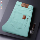 Men's Elastic Colorful Straight-Fit Jeans | Spring Autumn