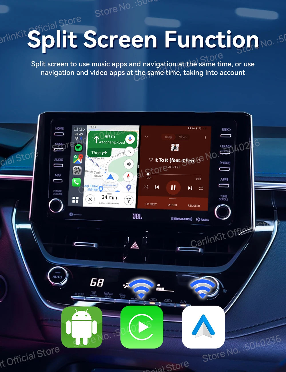 CarlinKit Wireless CarPlay & Android Auto AI Box
