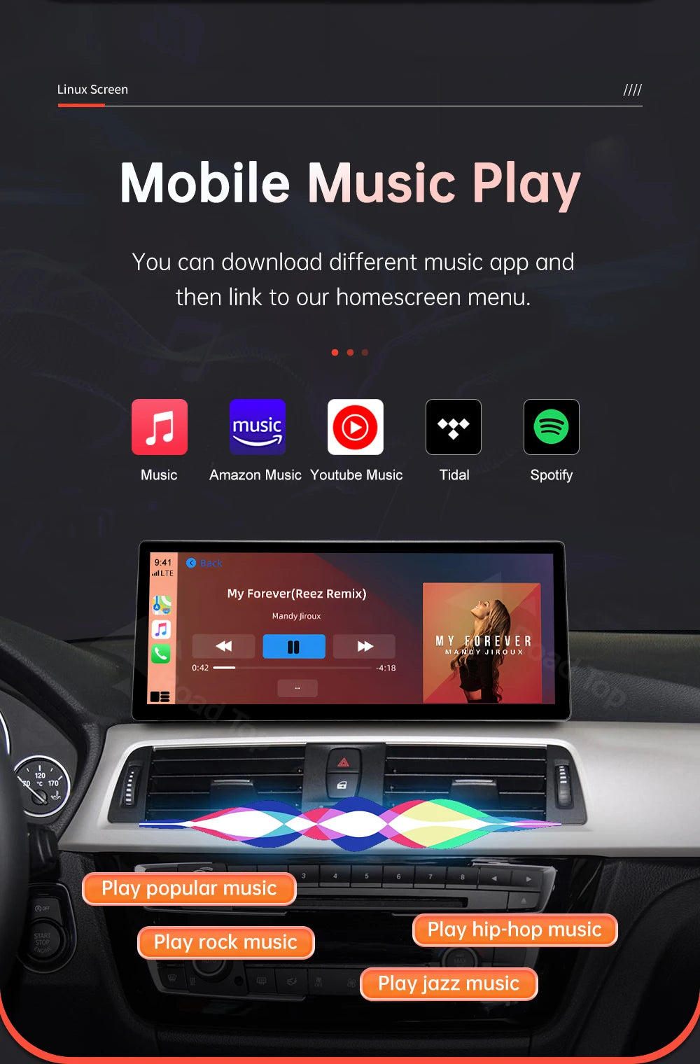 12.3" BMW F30/F36 CarPlay & Android Auto Screen Upgrade