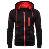 Autumn Men Sweatshirts Long Sleeve Jacket Hoodie Zipper Closure Jacket Male Hoodies Sweatshirt Slim Fit Male Clothing