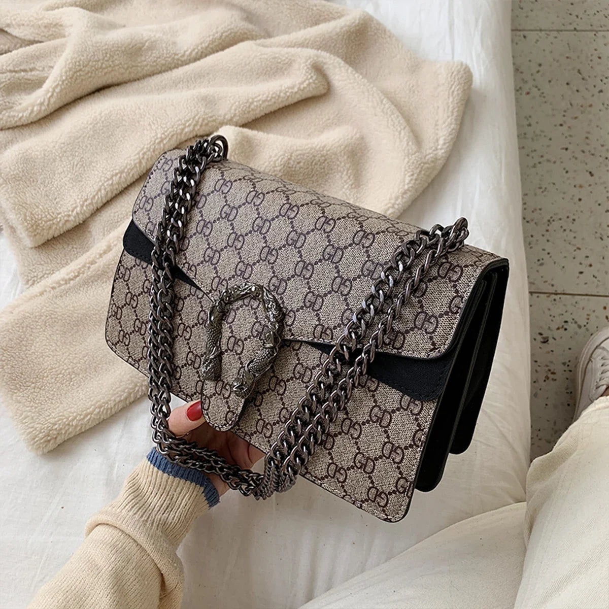Advanced Wine God Bag for Women New Style Women Versatile Fashion Chain Bag Single Shoulder Crossbody Bag