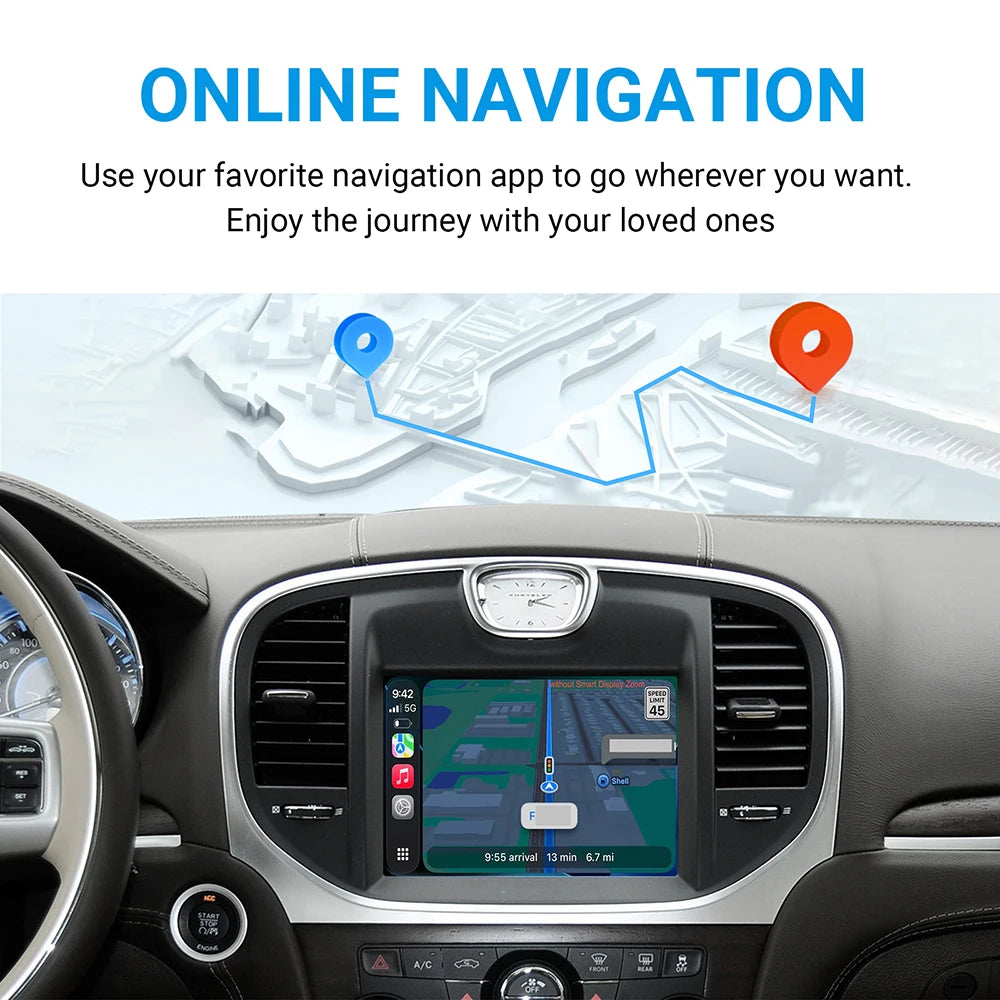 ANYFAR Wireless CarPlay & Android Auto Retrofit Kit for Chrysler 300