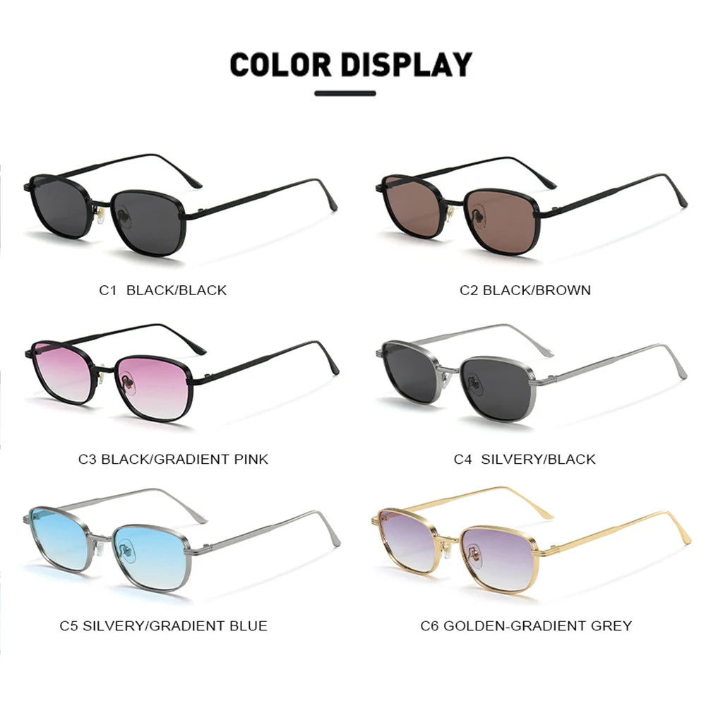 DDDLONG Fashion Small Square Retro Sunglasses Women Classical Vintage Punk Sun Glasses For Men Eyewear Outdoor Shades D626