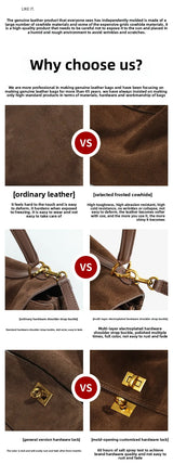 Large Capacity Autumn Winter Suede Leather Tote Bag Frosted Cowhide High-Grade Shoulder Bag for Women