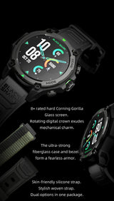 Black Shark GS3 Smartwatch | AMOLED GPS Military-Grade
