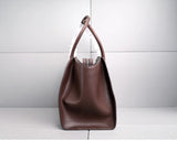 36cm Top-Grain Cowhide Tote — Effortless Everyday Elegance