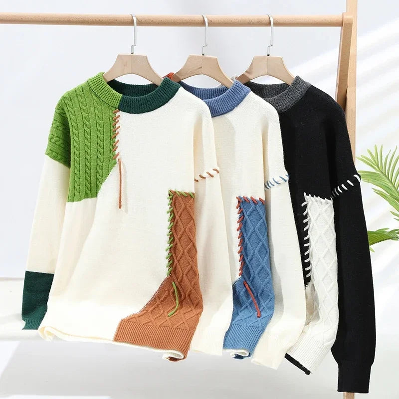 High Street Patchwork Pullover