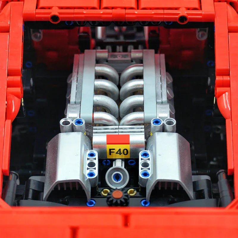 4026PCS Technical LOX Edition F40  Assembly MOC 140629 Building Block Car Supercar Model Adult High Difficulty Racing Toys