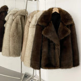 Plush Faux Fur Winter Overcoat