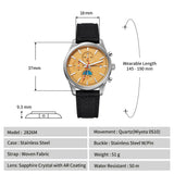 BERNY Chronograph Quartz Men Watch Luminous Miyota OS10 Top Luxury AR Coated Sapphire 5ATM Waterproof 2026 Sports Men’s Watches