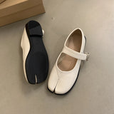 SUOJIALUN Women's Split-Toe Mary Jane Flats
