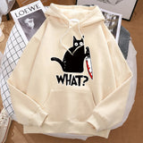 Little Black Cat Graphic Hoodie