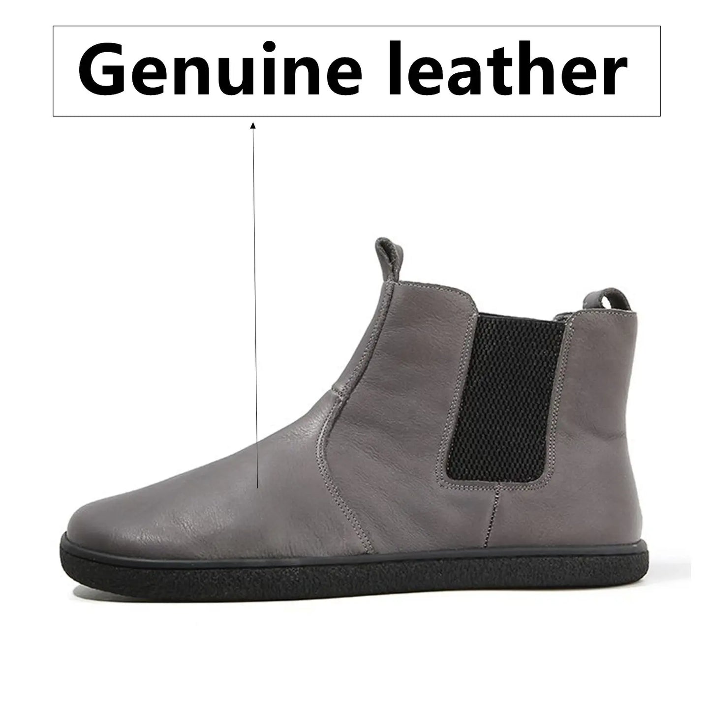 Men’s Barefoot Leather Chelsea Boots
