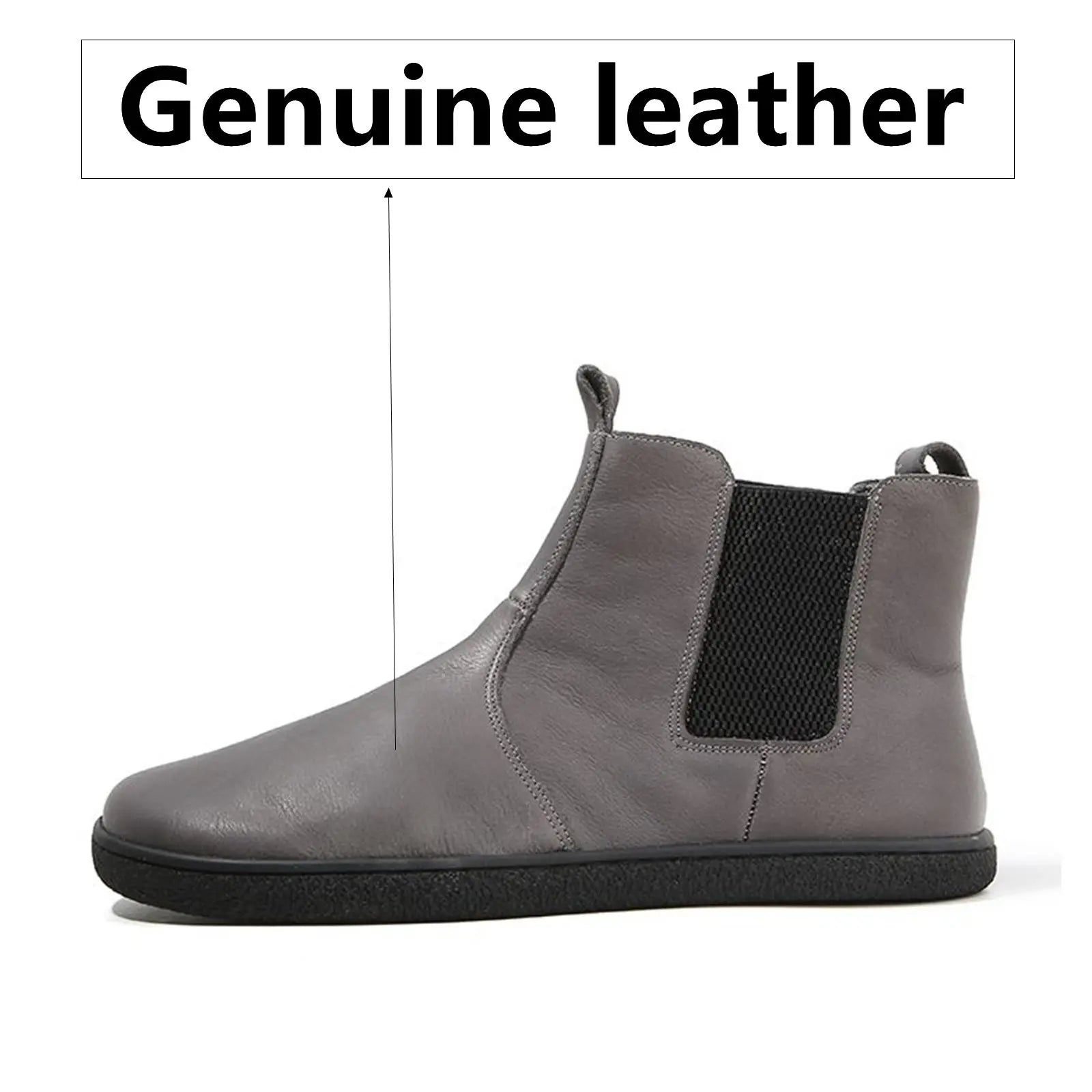 Men’s Barefoot Leather Chelsea Boots