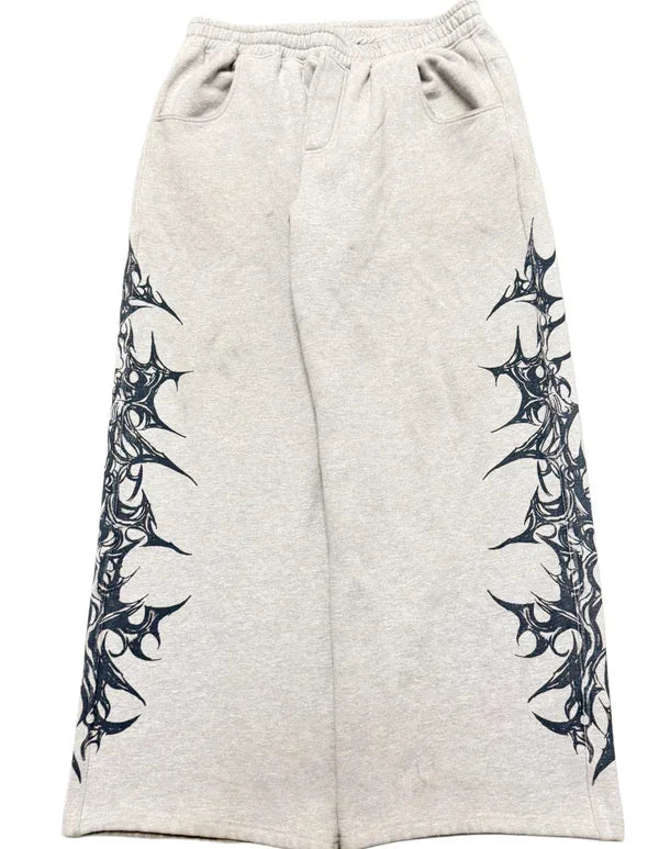 Retro Striped Loose Sweatpants