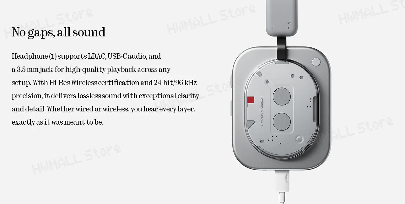Nothing Headphone (1) Up to 80 hours of playback
