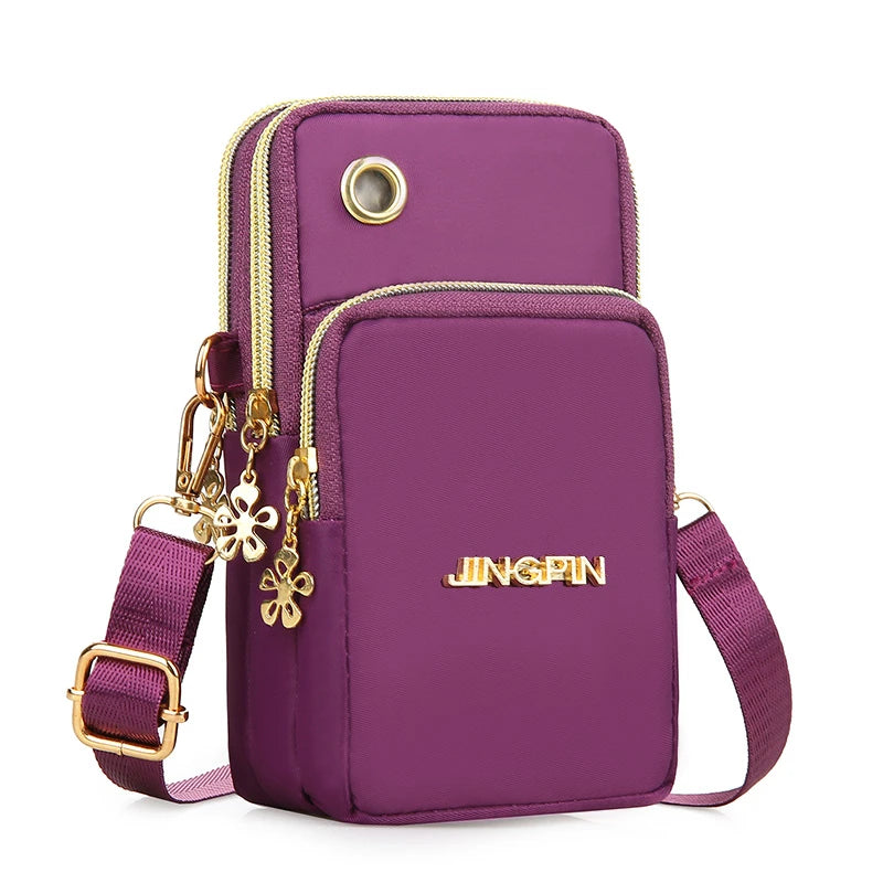 Women's Mini Crossbody Phone Bag – Flap Shoulder & Neck Pouch