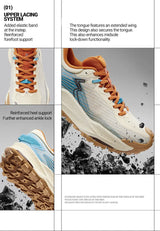 361 Degrees WUXIA 2 Running Shoes Light Breathable Cushioning Non-Slip Soft Outdoor Hiking Versatile Sneakers Male 672542201