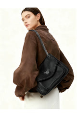 BAFELLI Genuine Leather Chain Bag – Chic Crossbody Tote