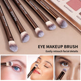 MAANGE Pro Makeup Brush Kit 20pcs Brushes with Storage Bag Dual End Foundation Powder Blush Eyeshadow Brush Beauty Blending Kit