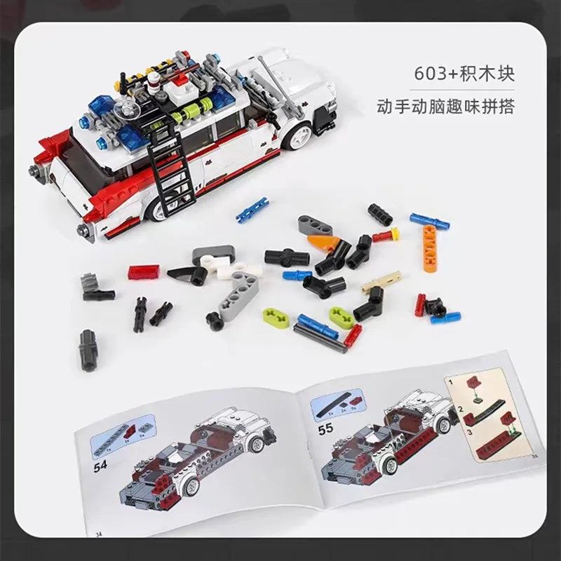 10021 Zombies Ghost Hunting Squad Assembling car toy building blocks