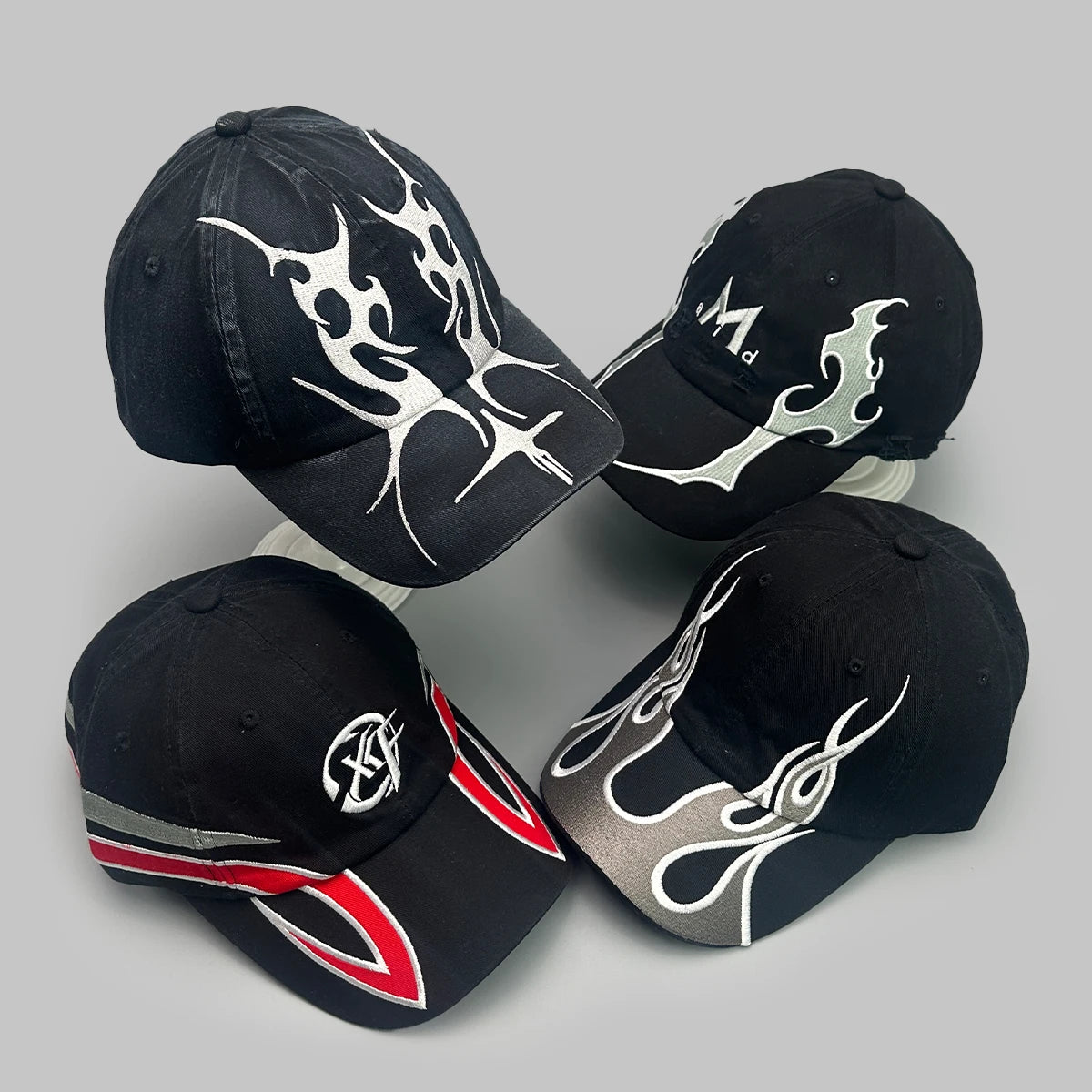 Flame Blade Embroidered Baseball Cap | Unisex