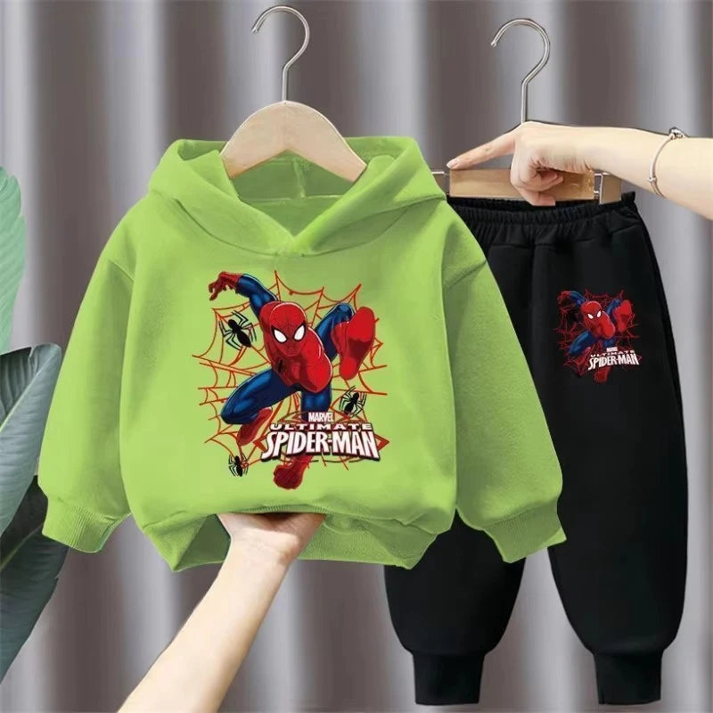 Spring Autumn Children's Clothing Sets Boys Cartoon Sweatshirts and Sweatpants 2pcs Sets Kids Hoodied Sport Pullover Tracksuits