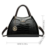 Luxury Handbag Fashion Print Large Capacity Soft Leather Women Shoulder Crossbody Bag Leisure Designer Ladies Purses and Handbag