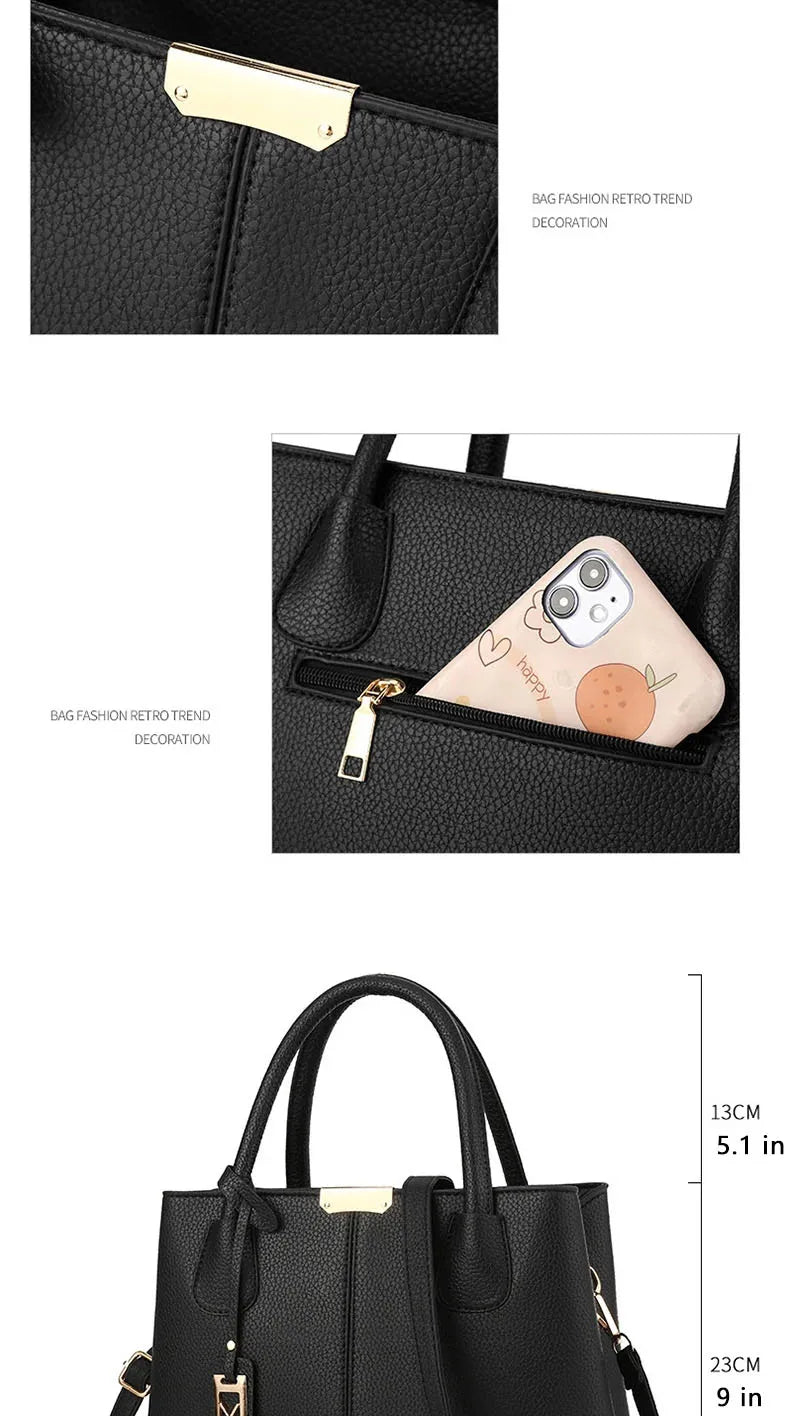 Luxury Designer Leather Tote