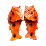 Funny Slippers Man Footwear Family Shoes Parent-child Sandals Plus Size 24-46 Summer Beach Shoes Boys Unisex Fish Slippers