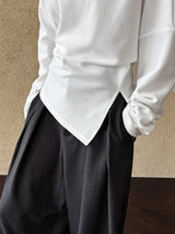 Women's Pleated Relaxed-Fit Sweatshirt