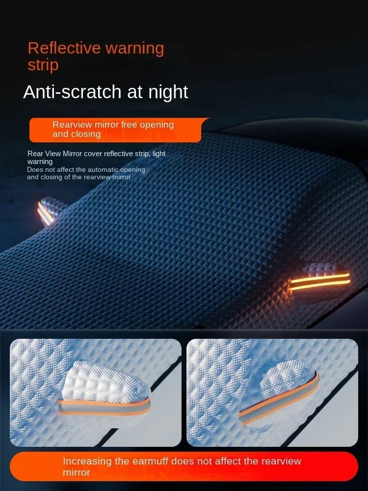 All-Weather Half Car Cover – Windshield & Roof Protection