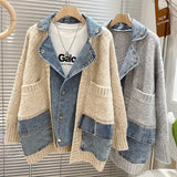 Layered Denim Jacket | Autumn/Winter Mixed-Media Streetwear