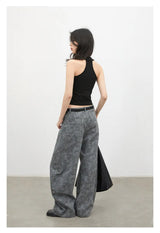 CHIC VEN New Women Jeans Loose Casual High Waist Wide Leg Denim Pants Paisley Female Trousers Spring Autumn 2026