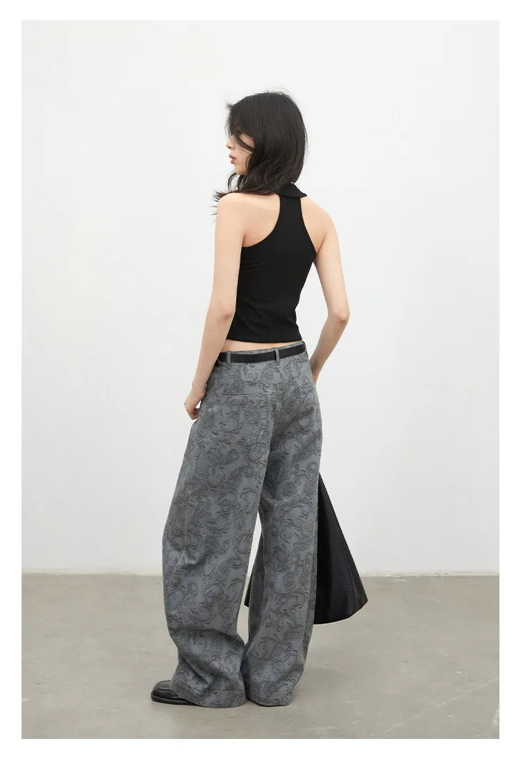 CHIC VEN New Women Jeans Loose Casual High Waist Wide Leg Denim Pants Paisley Female Trousers Spring Autumn 2026