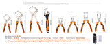 SucceBuy 8-Piece Pliers Set 8" Linesman's Pliers 6" Slip Joint Pliers Long Nose Pliers 6" Diagonal Cutter 10" Adjustable Wrench