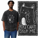 DB Cat Acid-Washed Graphic Tee
