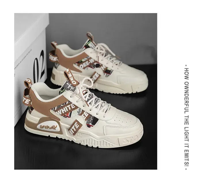 Men’s Premium Leather Skate & Sports Sneakers