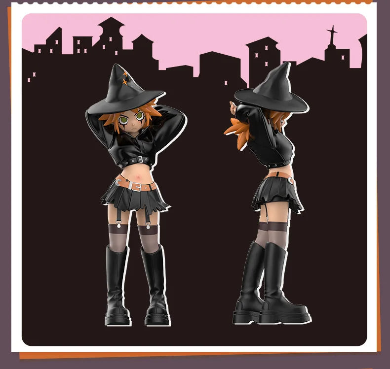 POP MART Peach Riot Witchy Punk Figures 100% Figurine Cute Toy Action Figure