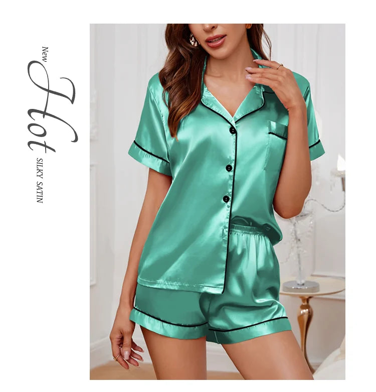 Women’s Luxurious Satin Pajama Set