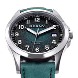 BERNY Automatic Watch Men  ST2130 Luminous Mechanical Wristwatch Sapphire Waterproof 10ATM Top Brand Luxury Watch for Men