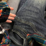 Dark Blue Wide-Leg Flare Jeans | High Waist, Slim Fit