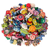 30-200PCS Random Cartoon Shoe Charms For Bubble Slides Clogs Sandals Crocs, Shoes Decrations Accessories Buckle For Friend Gifts
